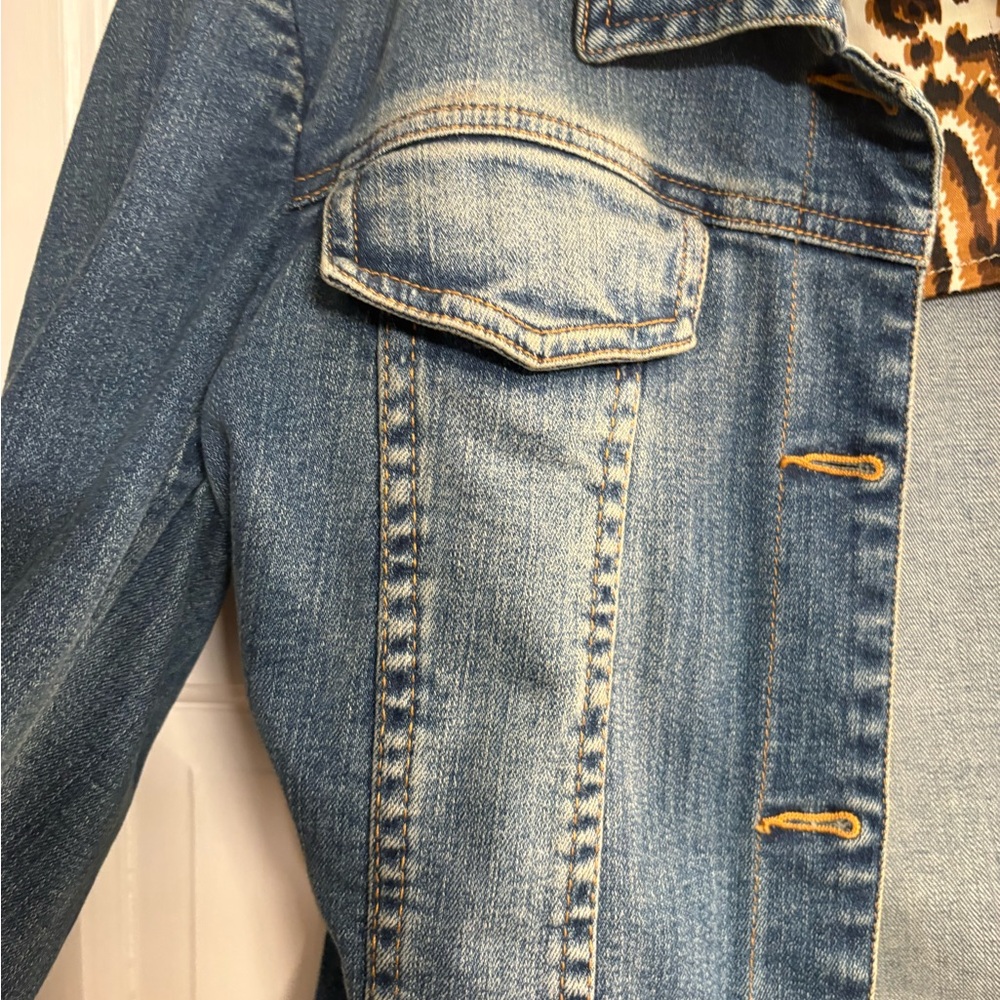 Cache Blue Denim Jacket with Jewels 6‎ - Picture 7 of 12